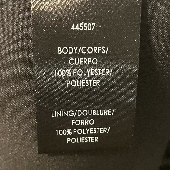 Monique Lhuillier Floral Rose Lace‎ Overlay Black & White Midi Dress Size 6 - Picture 9 of 9